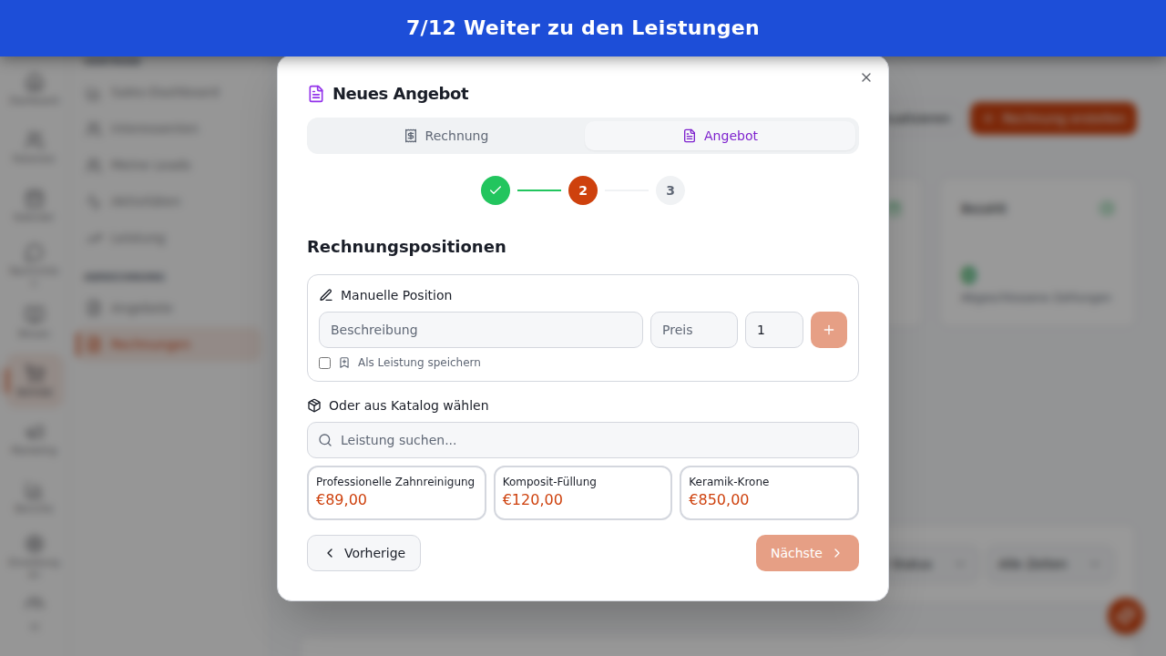 Weiter zu den Leistungen