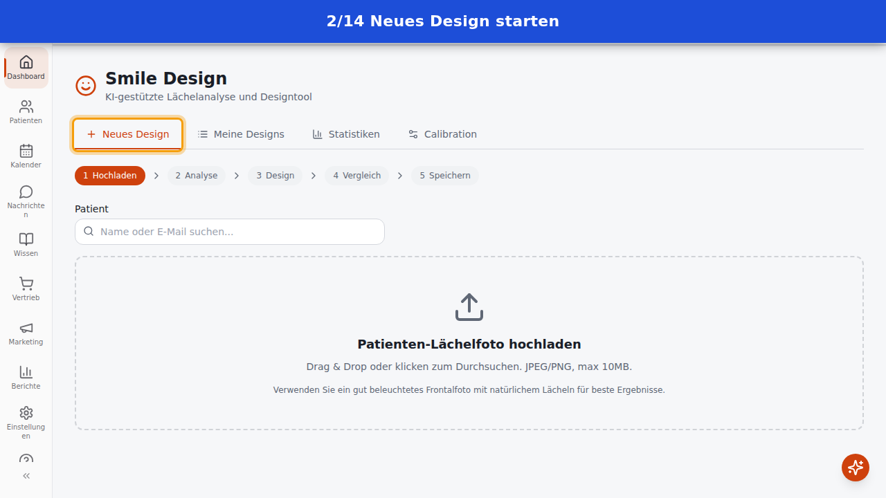 Vorschau: Smile Design erstellen