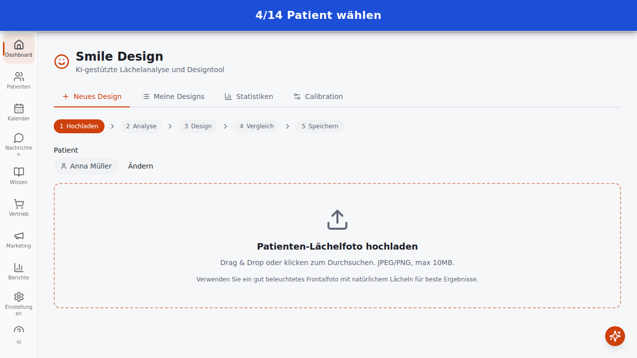 Patient wählen