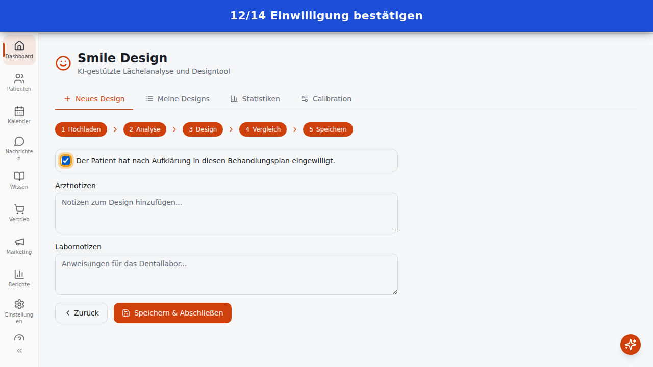 Einwilligung bestätigen