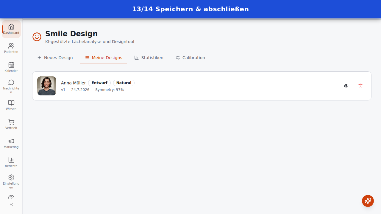 Speichern & abschließen
